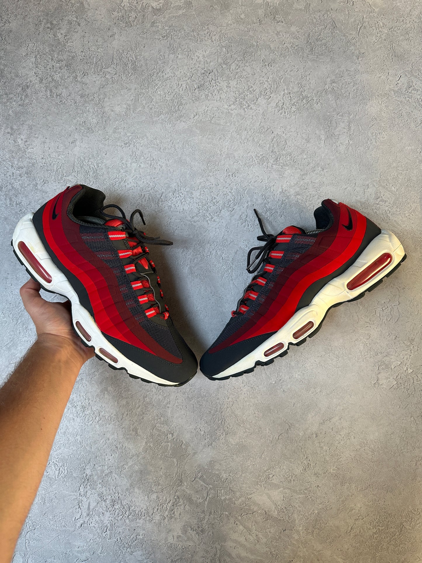 Nike Air Max 95 - Anthracite Red No Sew - UK11