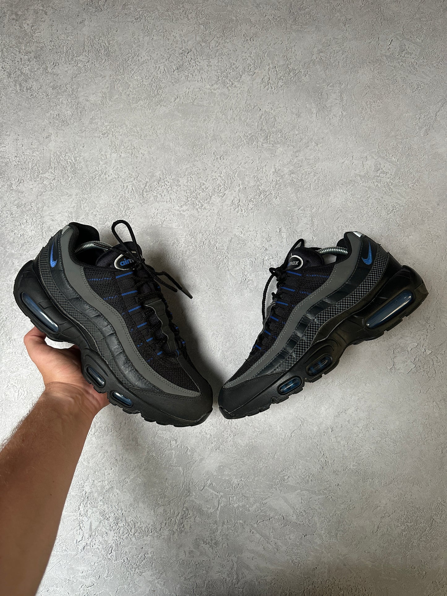 Nike Air Max 95 - Black / Royal Blue - UK8.5