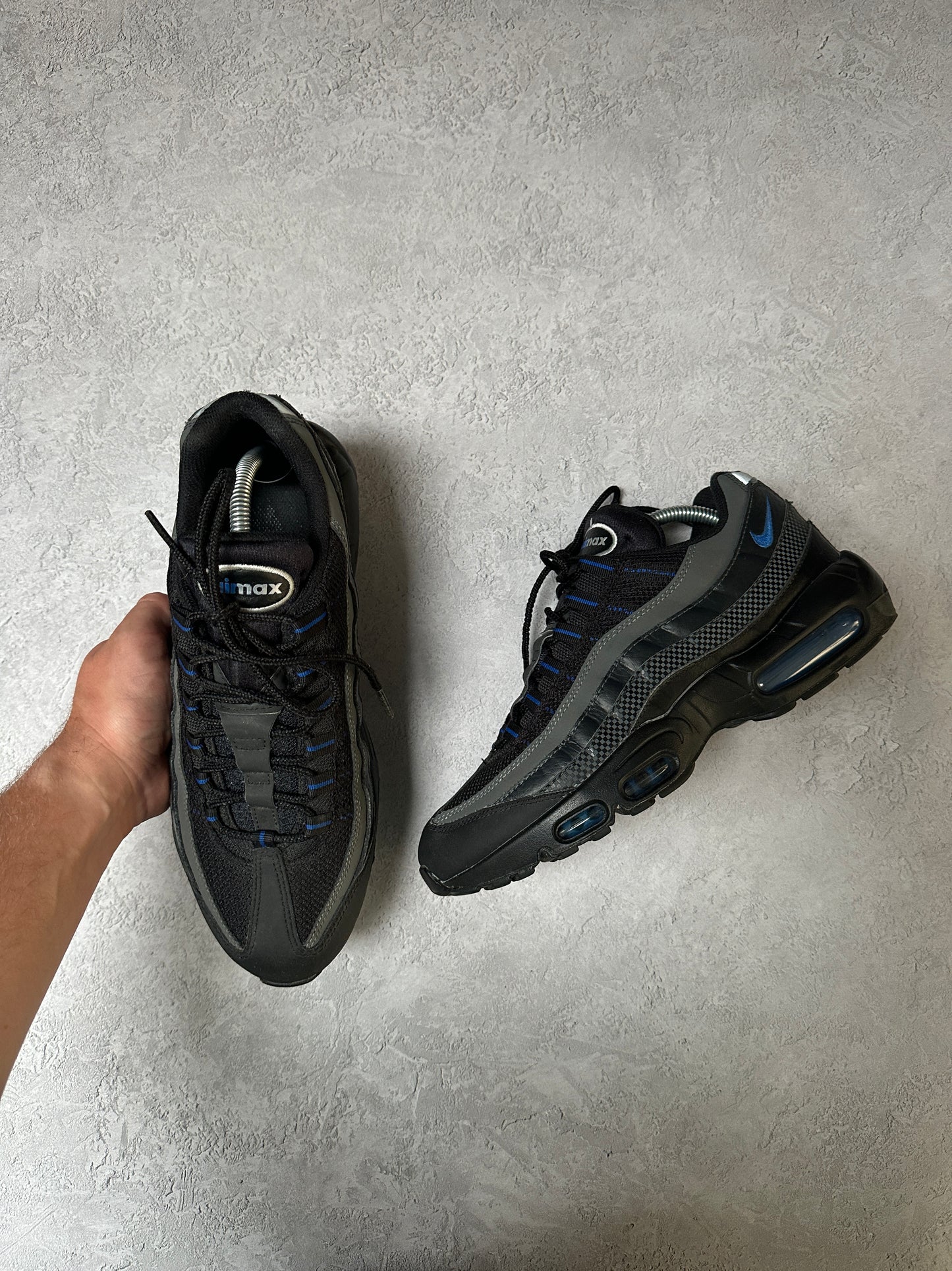 Nike Air Max 95 - Black / Royal Blue - UK8.5