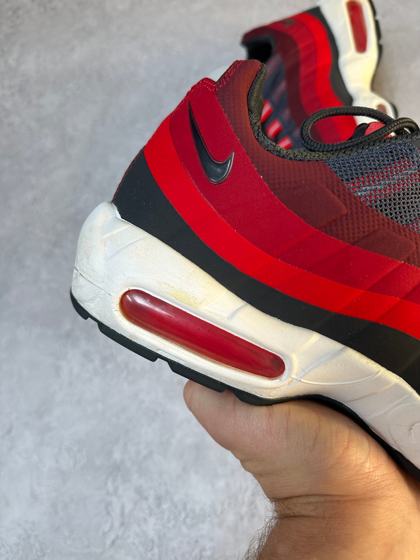 Nike Air Max 95 - Anthracite Red No Sew - UK11