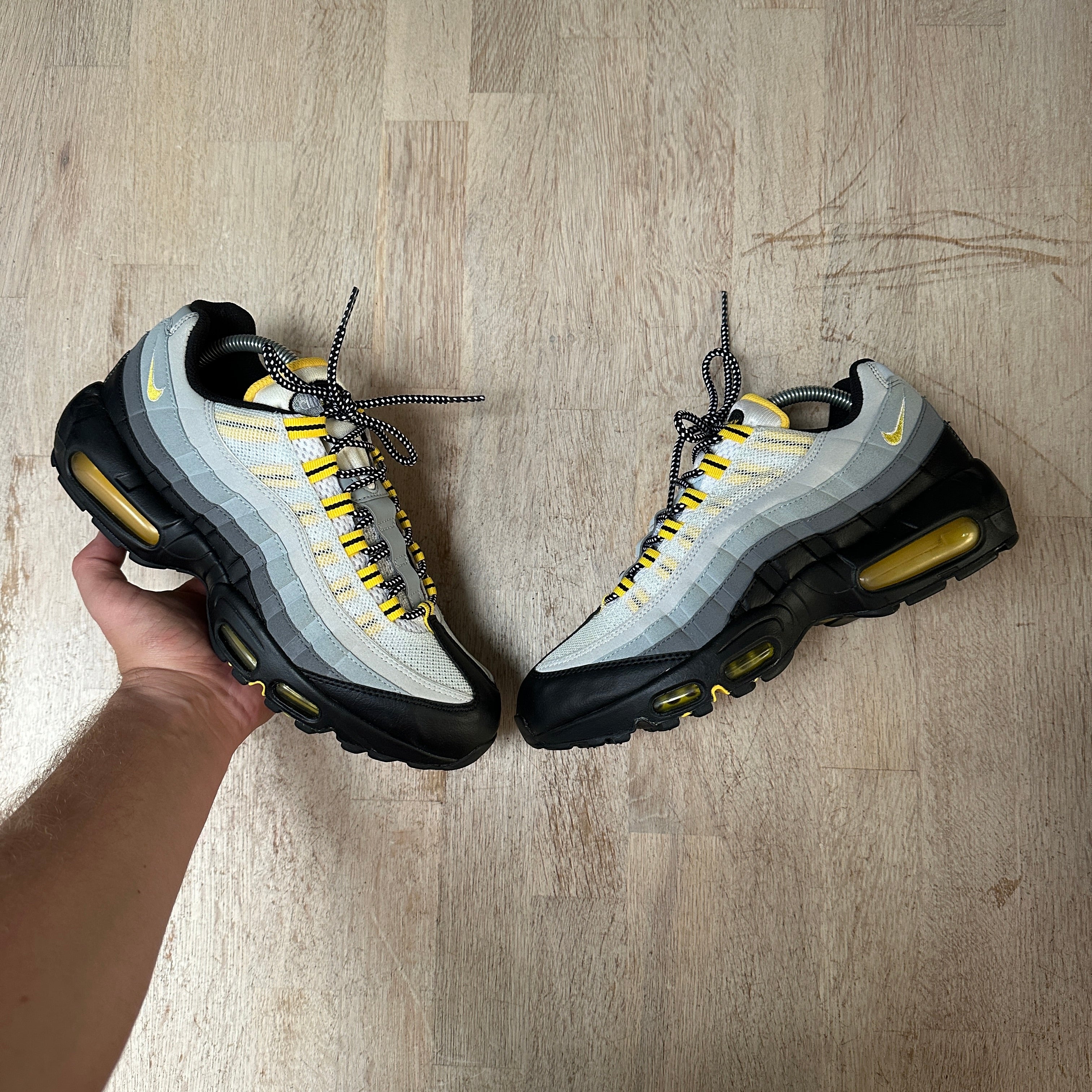 Black grey yellow air max 95 best sale