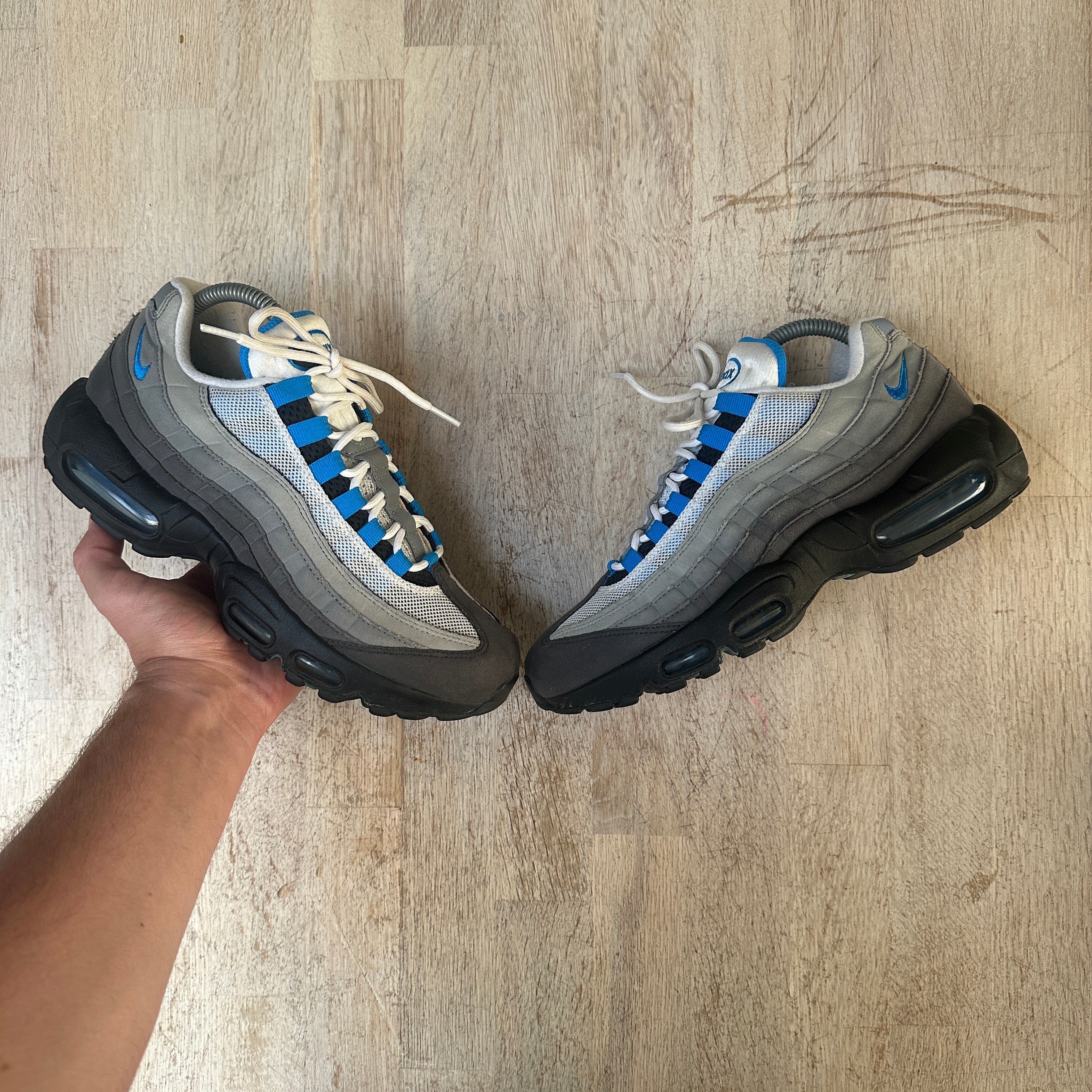 NIKE AIR MAX 95 CRYSTAL BLUE ナイキ エアマックス 27cm AT8696 100 新品未使用 N2 Nike Air Max 95 \u0027Aluminum\u0027 in Blue for Men | Lyst UK
