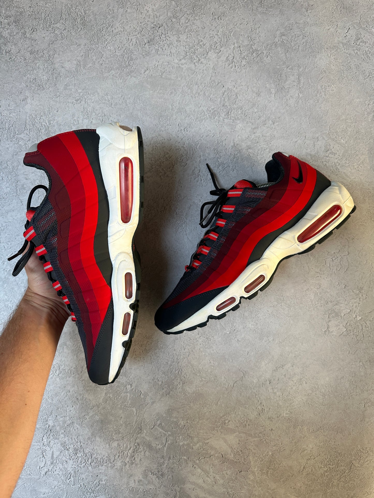 Nike Air Max 95 - Anthracite Red No Sew - UK11