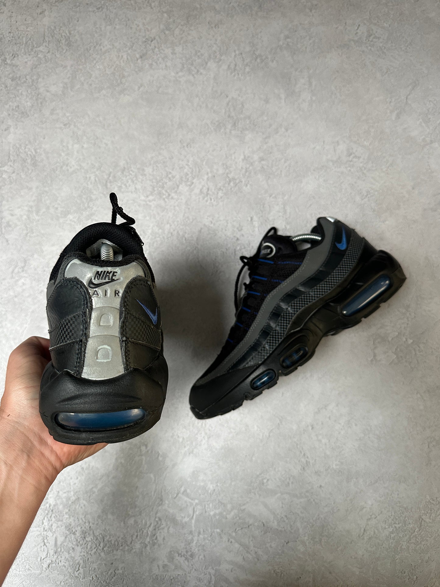 Nike Air Max 95 - Black / Royal Blue - UK8.5