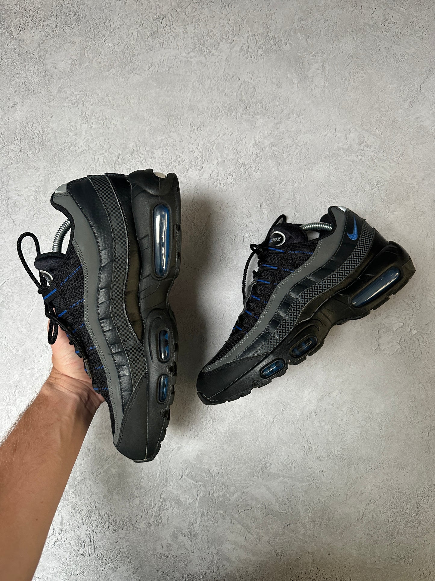 Nike Air Max 95 - Black / Royal Blue - UK8.5