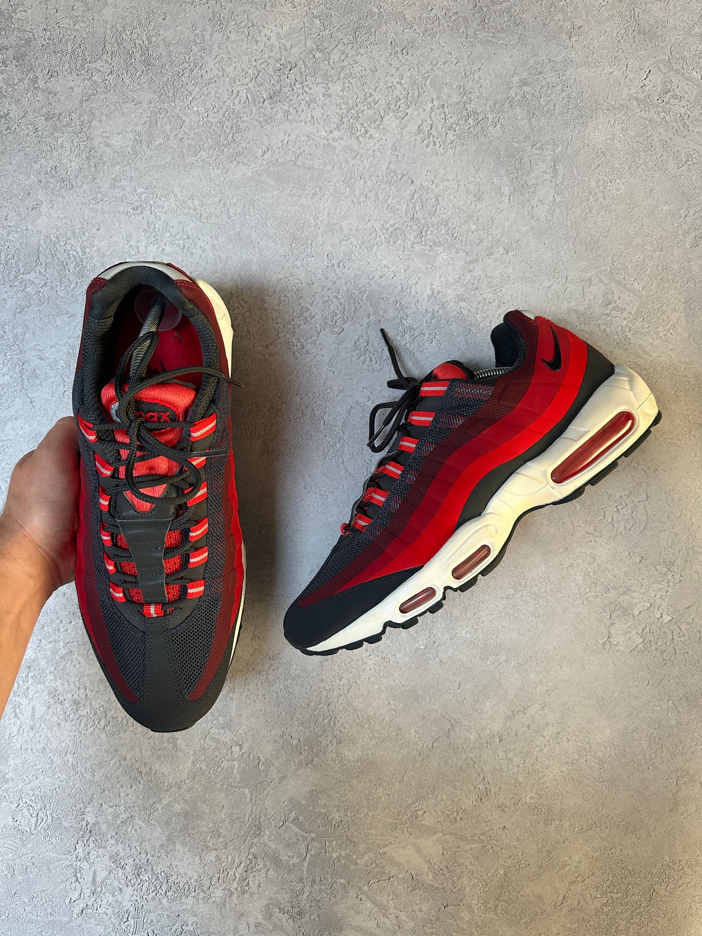 Nike Air Max 95 - Anthracite Red No Sew - UK11