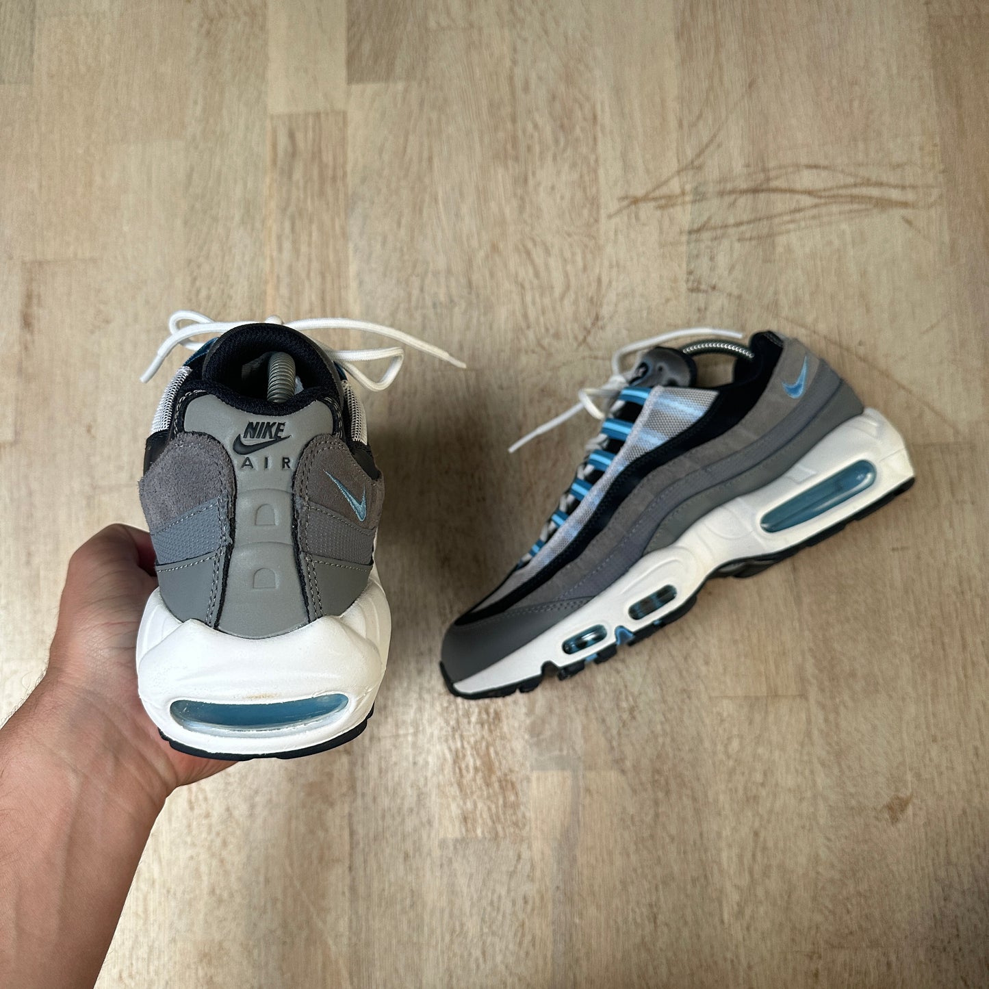 Nike Air Max 95 - Cool Grey / University Blue - UK7