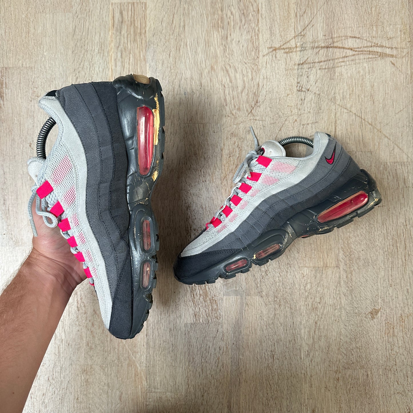 Nike Air Max 95 - Anthracite Cherry Pink - UK7.5