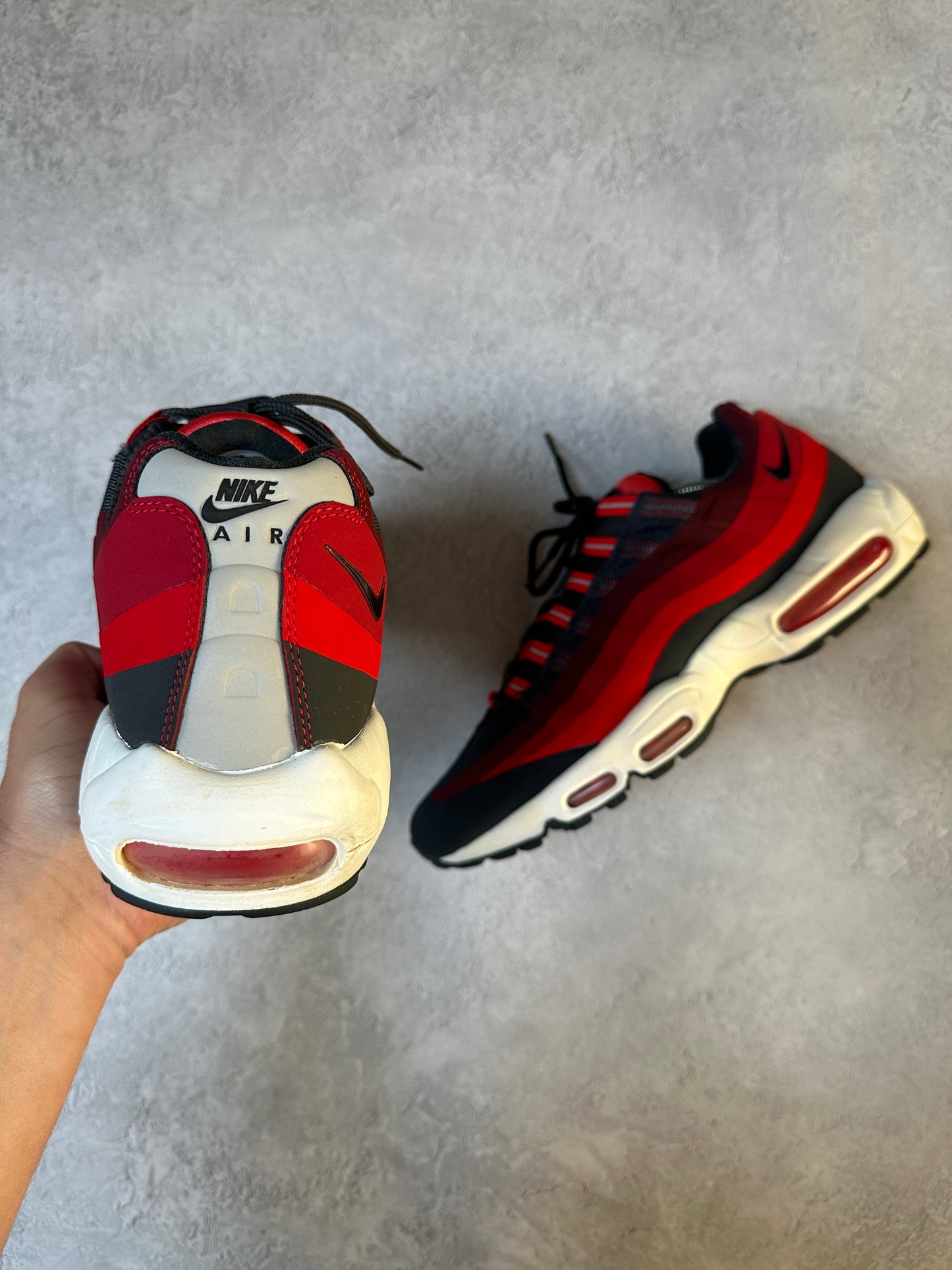Nike Air Max 95 - Anthracite Red No Sew - UK11