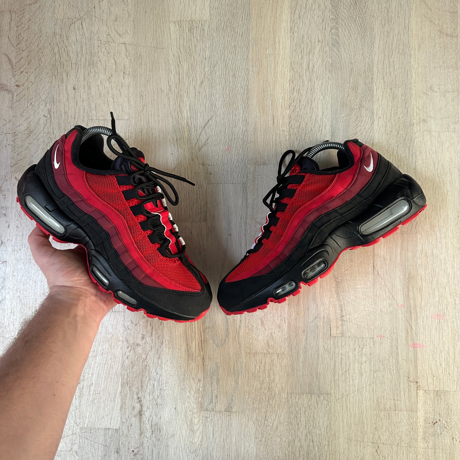 HOT 95 Essential Nike Air 95 Red Nike Air Max 95 Black/Red IDs