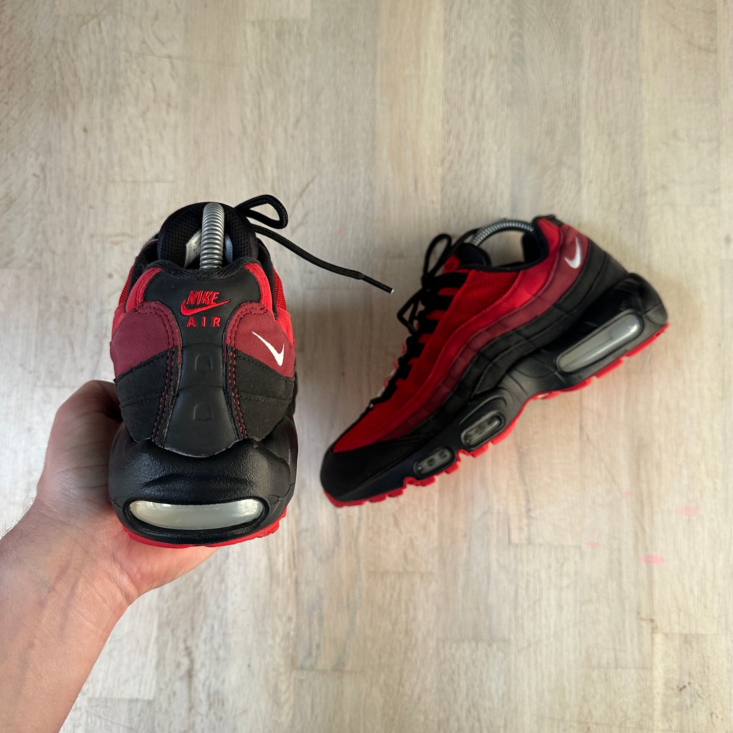 Nike Shoes Air Max 95 Mens Black Red Nike Air Max 95 Black/Red IDs