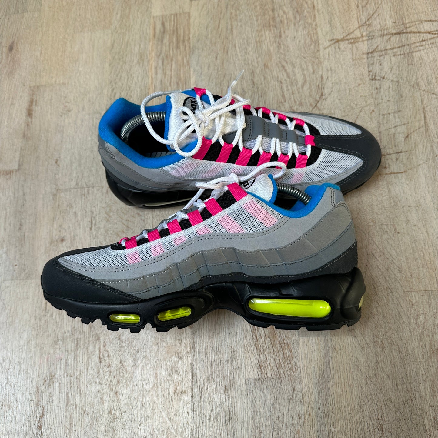 Nike Air Max 95 - Grey / Pink / Neon ID 2015 - UK8