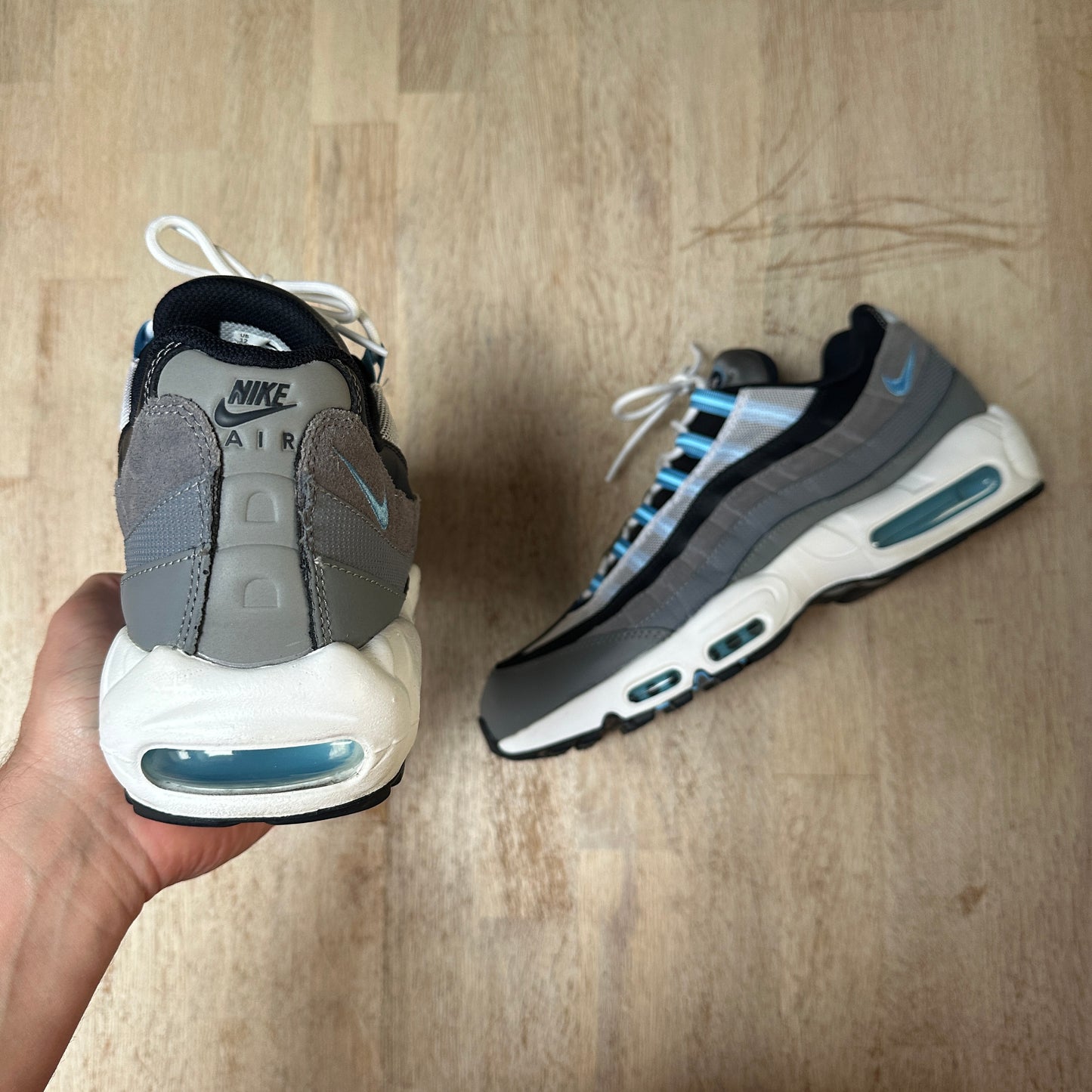 Nike Air Max 95 - Cool Grey / University Blue - UK11