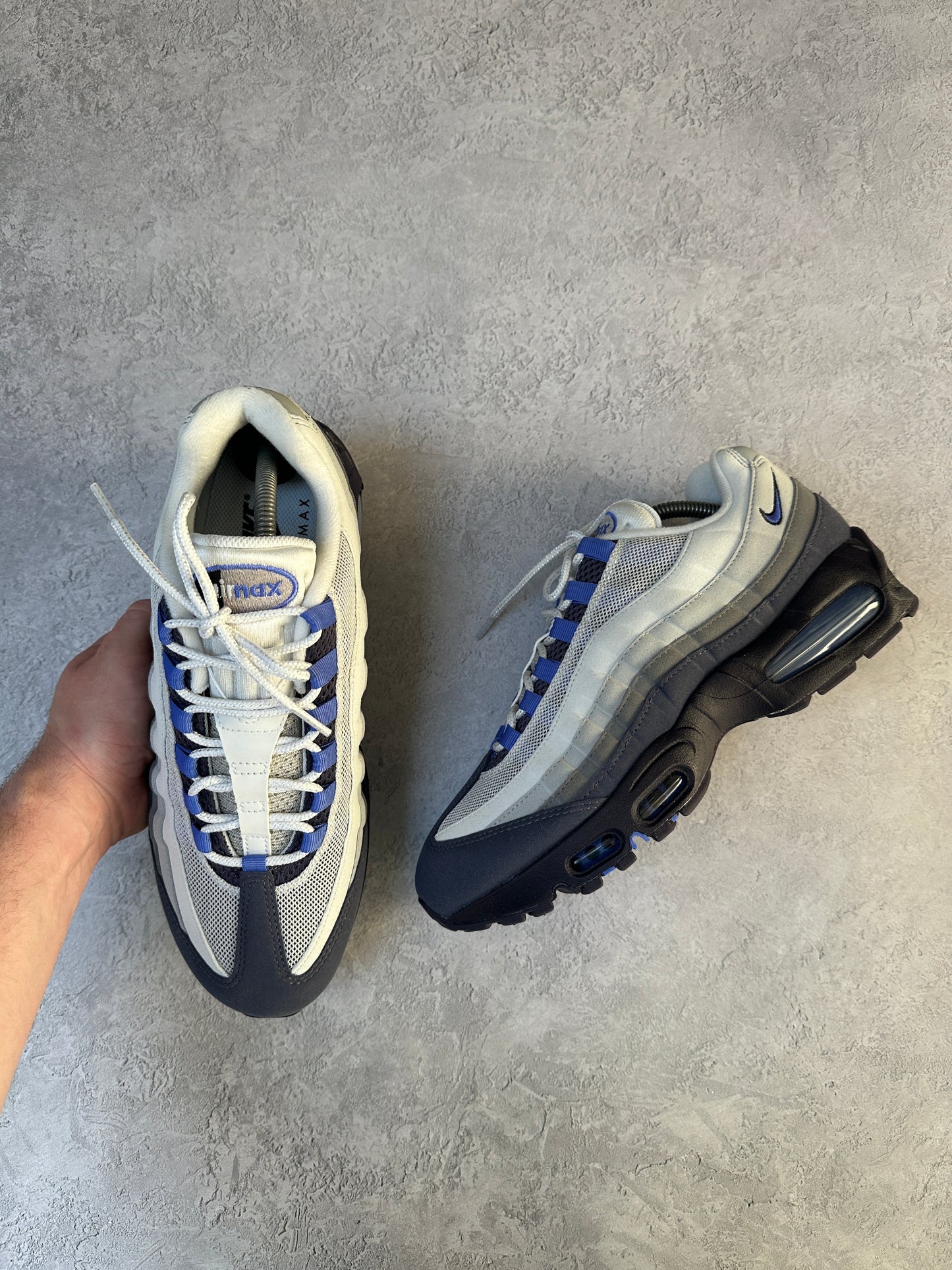 Nike Air Max 95 - Photon Dust / Purple Dynasty - UK8.5