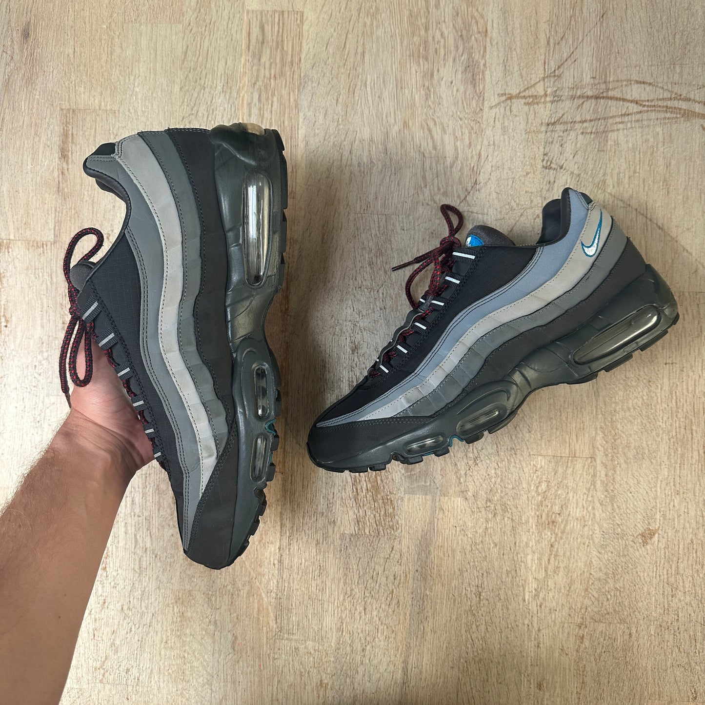 Nike Air Max 95 - Dark Grey / Blue / Red - UK11