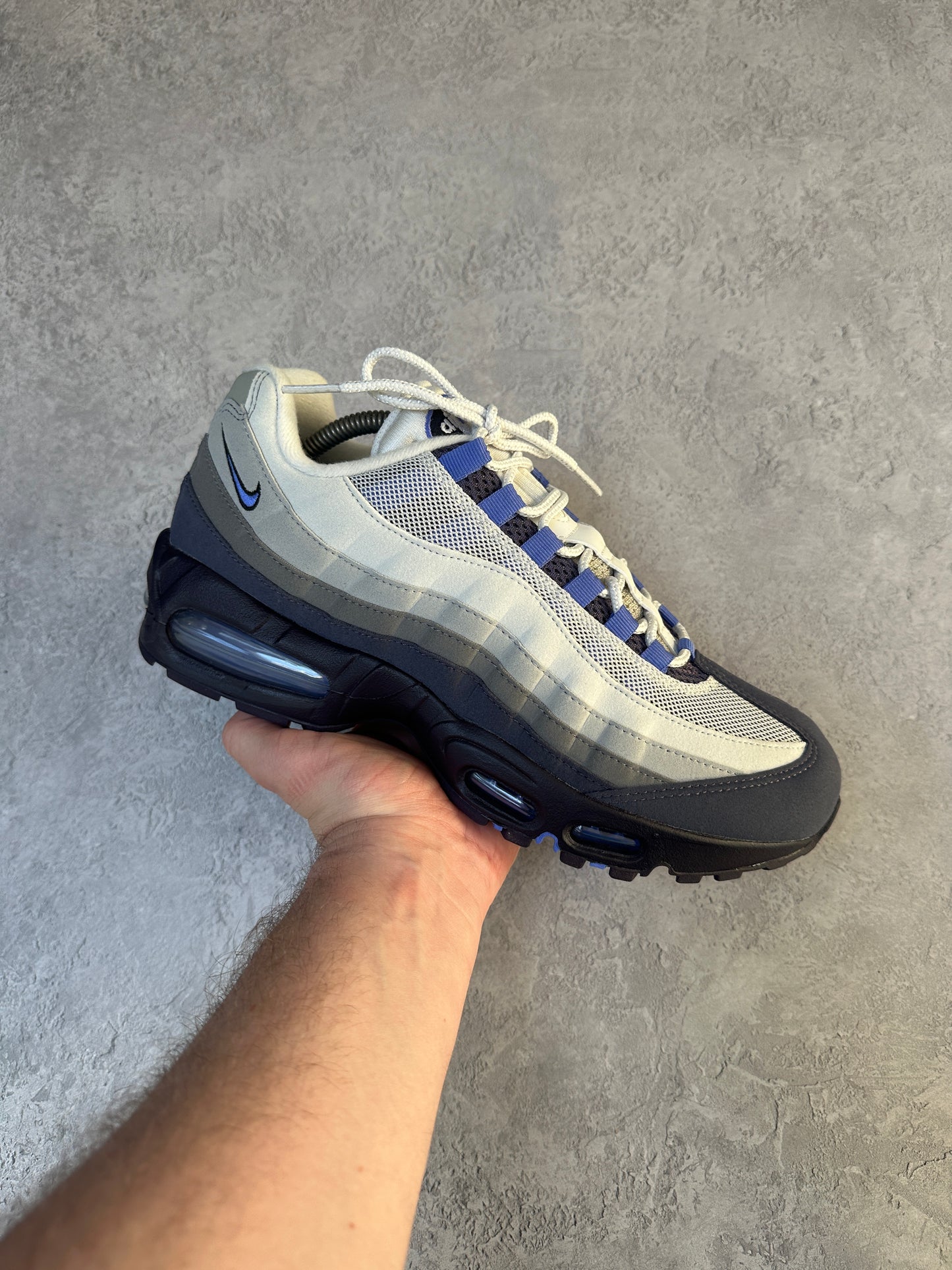 Nike Air Max 95 - Photon Dust / Purple Dynasty - UK8.5