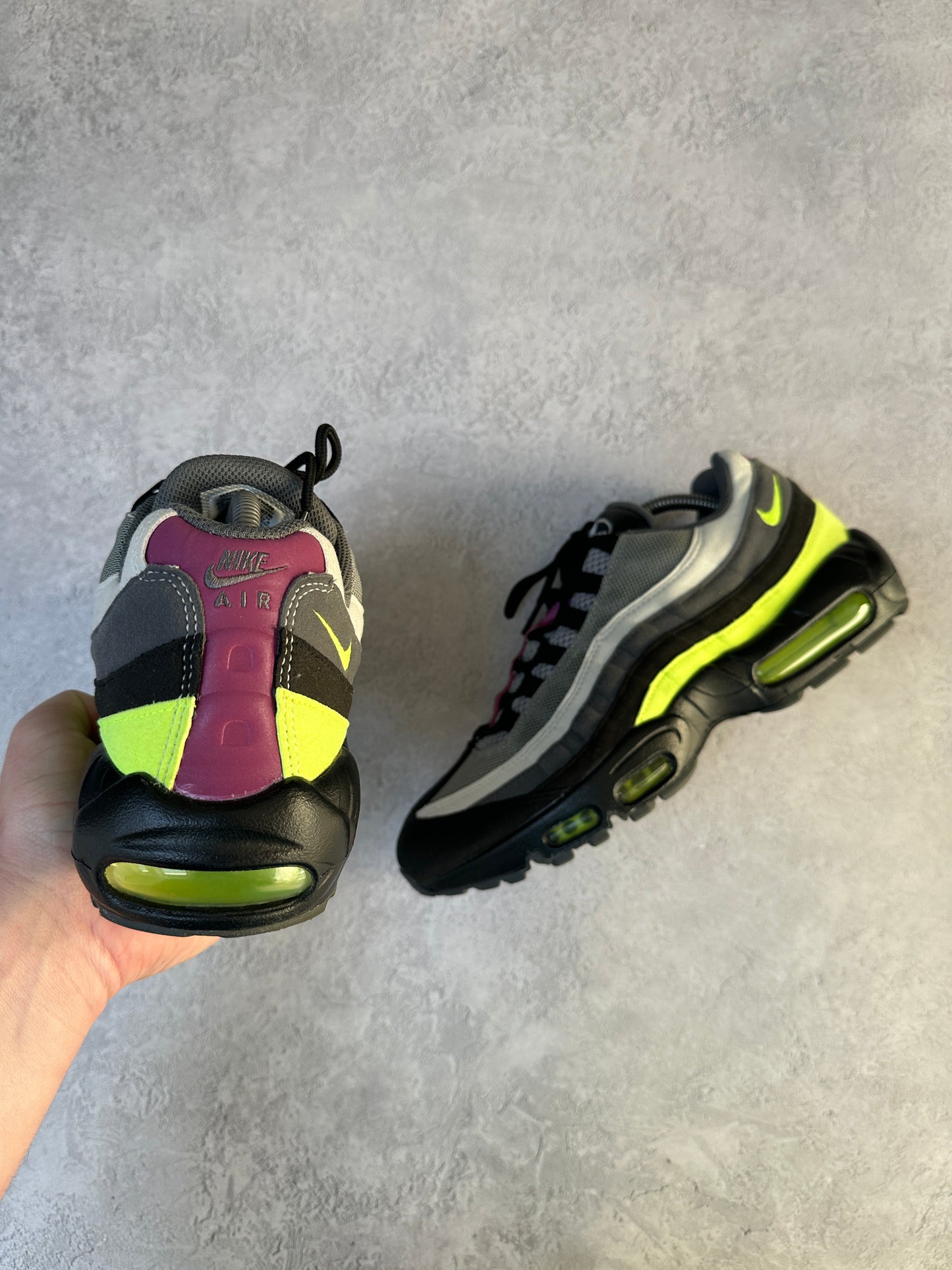 Nike Air Max 95 - 2020 Grey / Neon / Maroon IDs - UK8.5