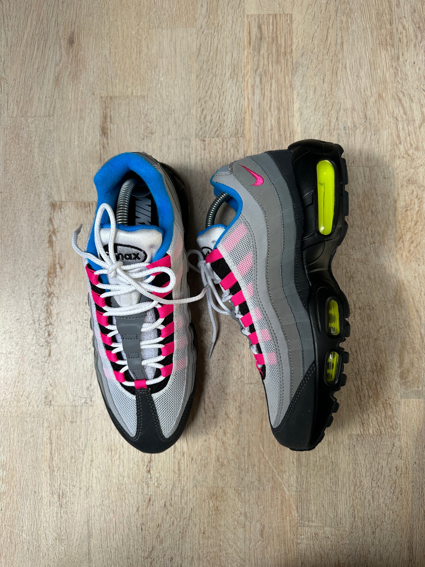 Nike Air Max 95 - Grey / Pink / Neon ID 2015 - UK8