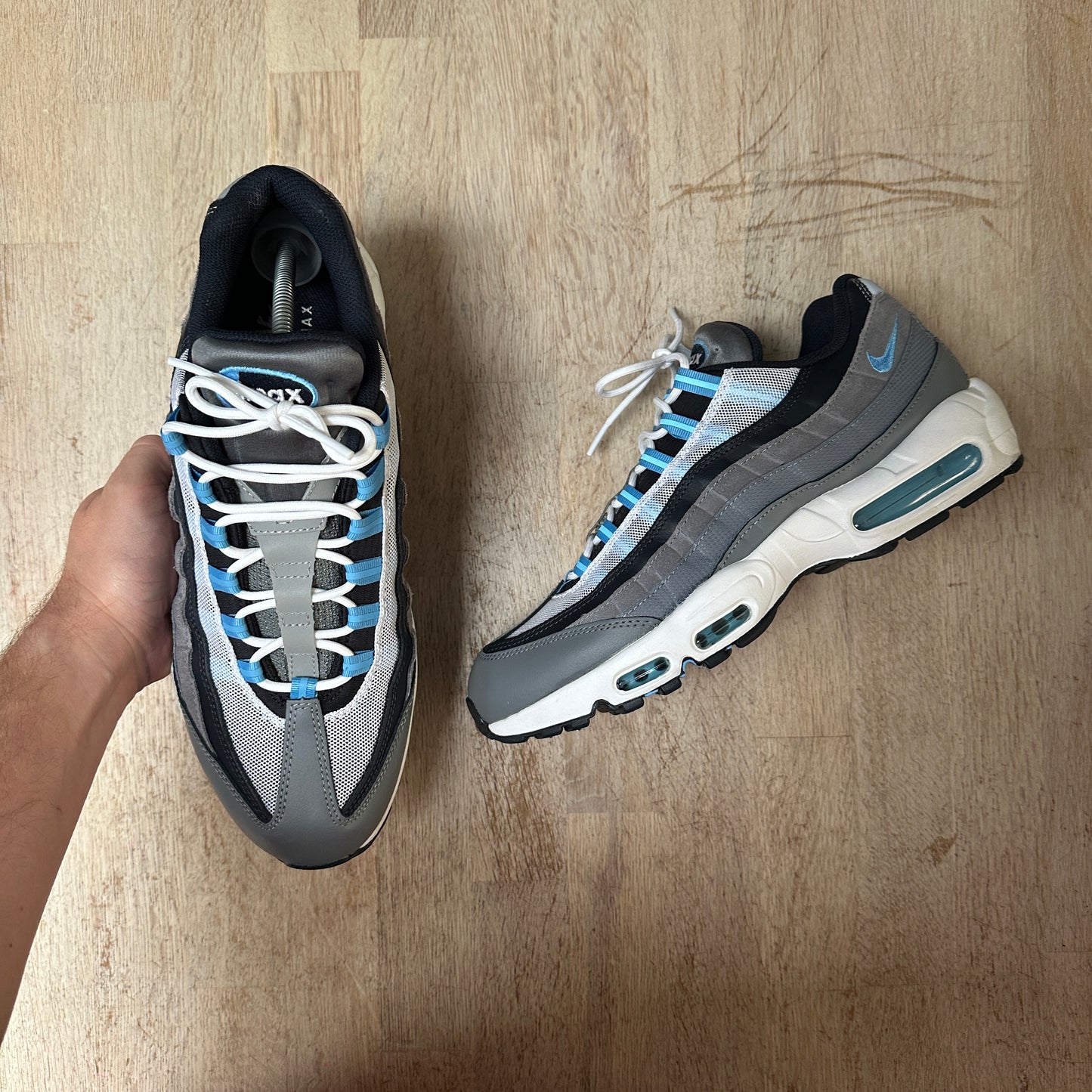 Nike Air Max 95 - Cool Grey / University Blue - UK11