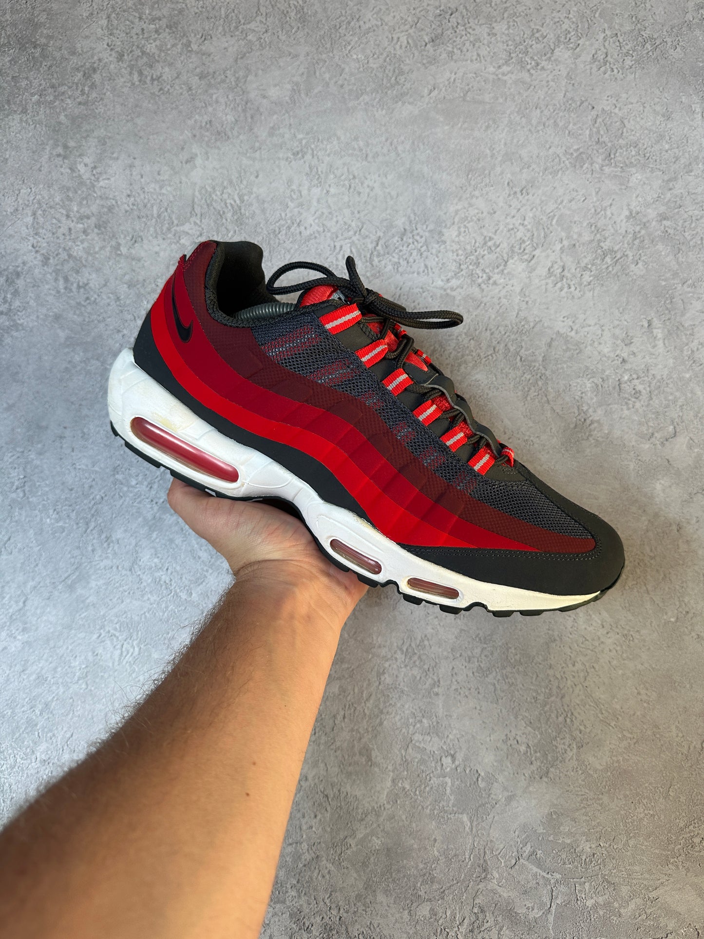 Nike Air Max 95 - Anthracite Red No Sew - UK11