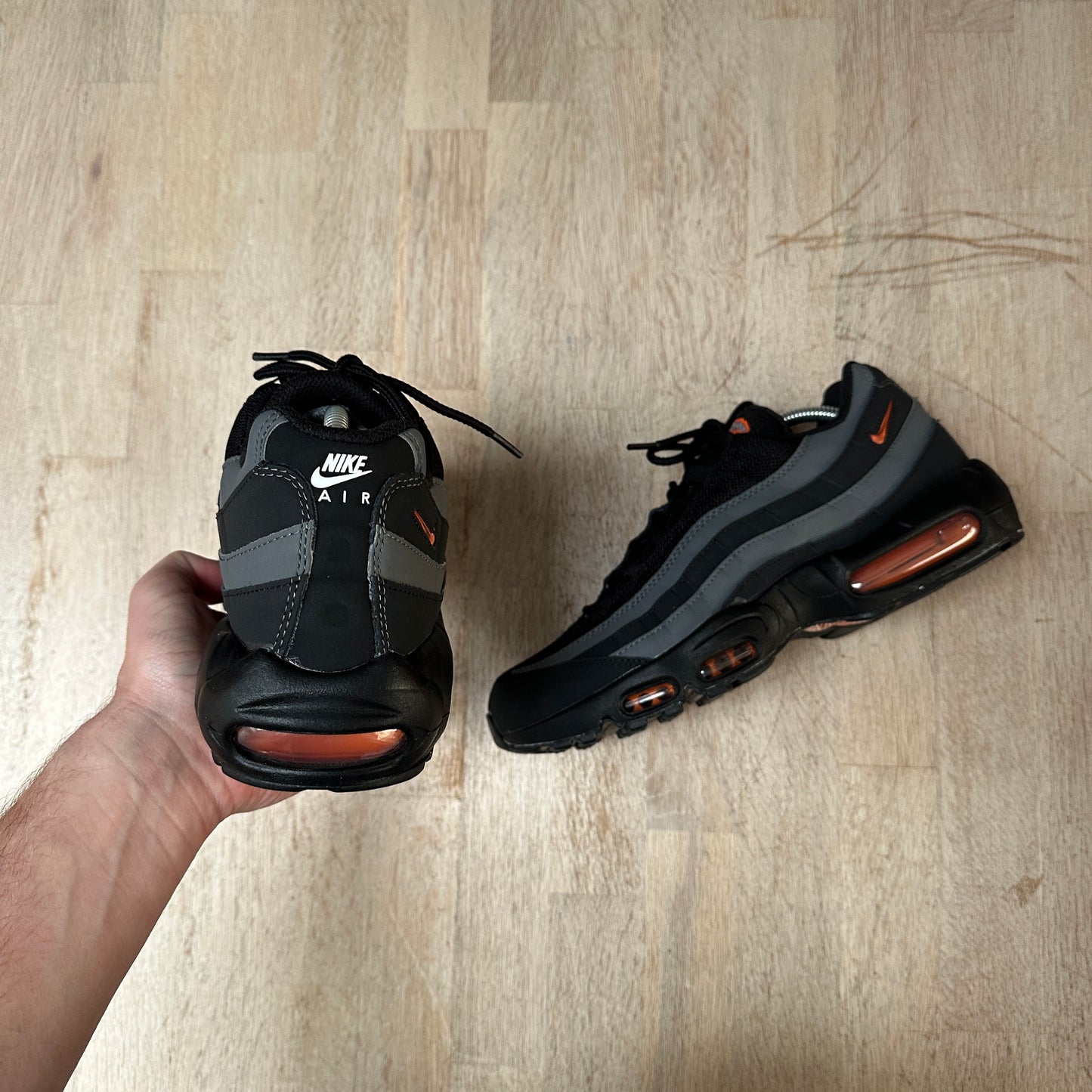 Nike Air Max 95 - Black / Safety Orange - UK9.5