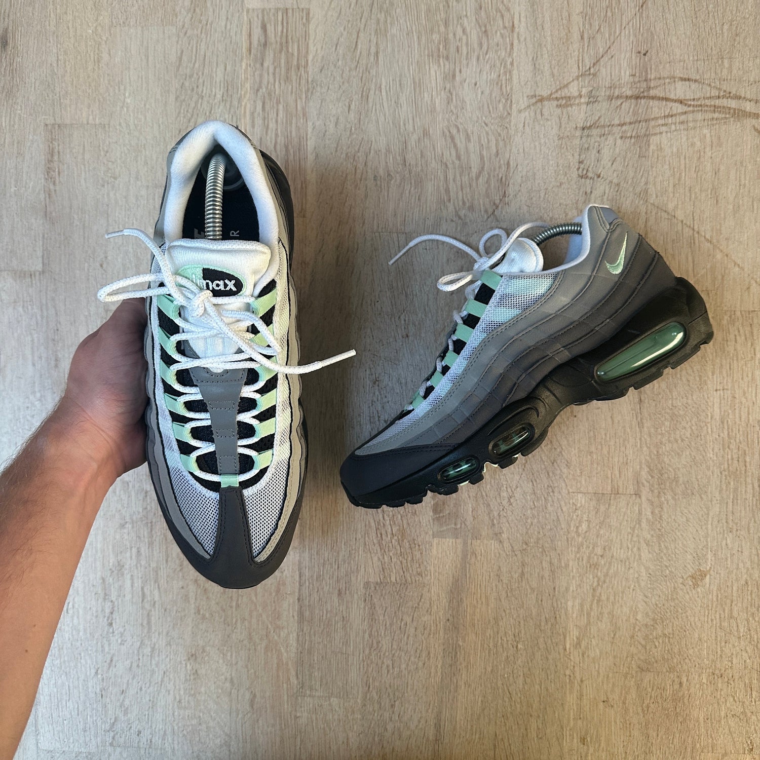 Mens 'air max 95 hotsell mint green