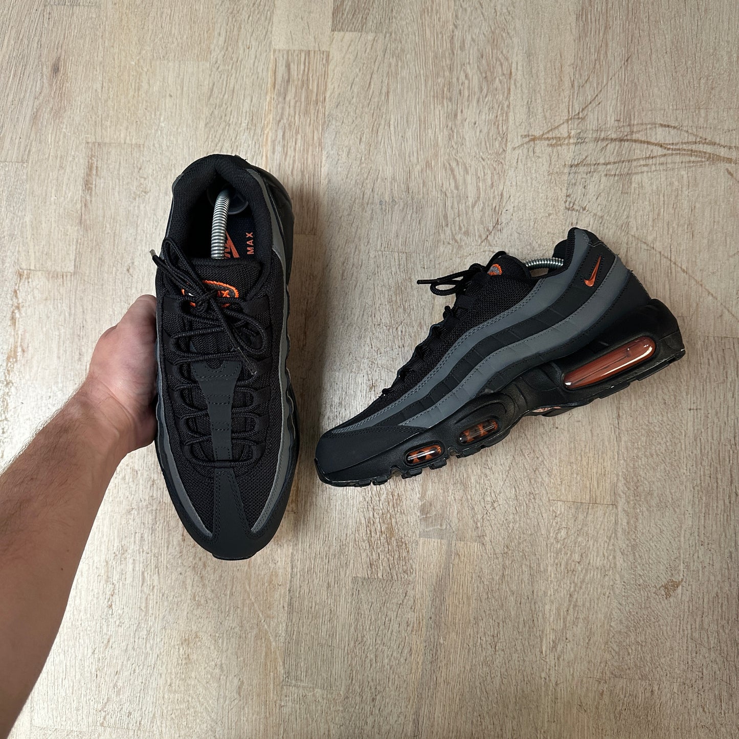 Nike Air Max 95 - Black / Safety Orange - UK9.5