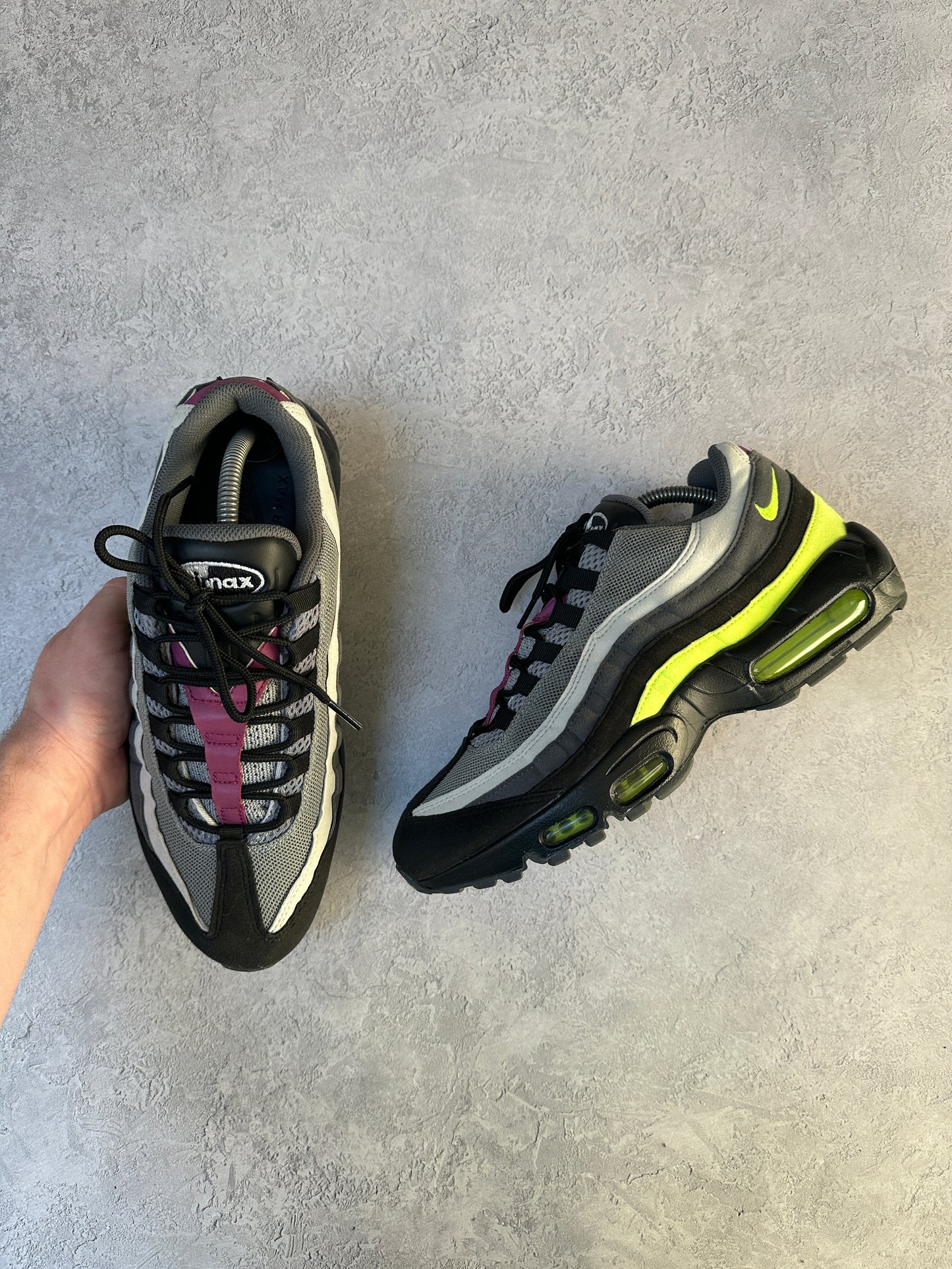 Nike Air Max 95 - 2020 Grey / Neon / Maroon IDs - UK8.5