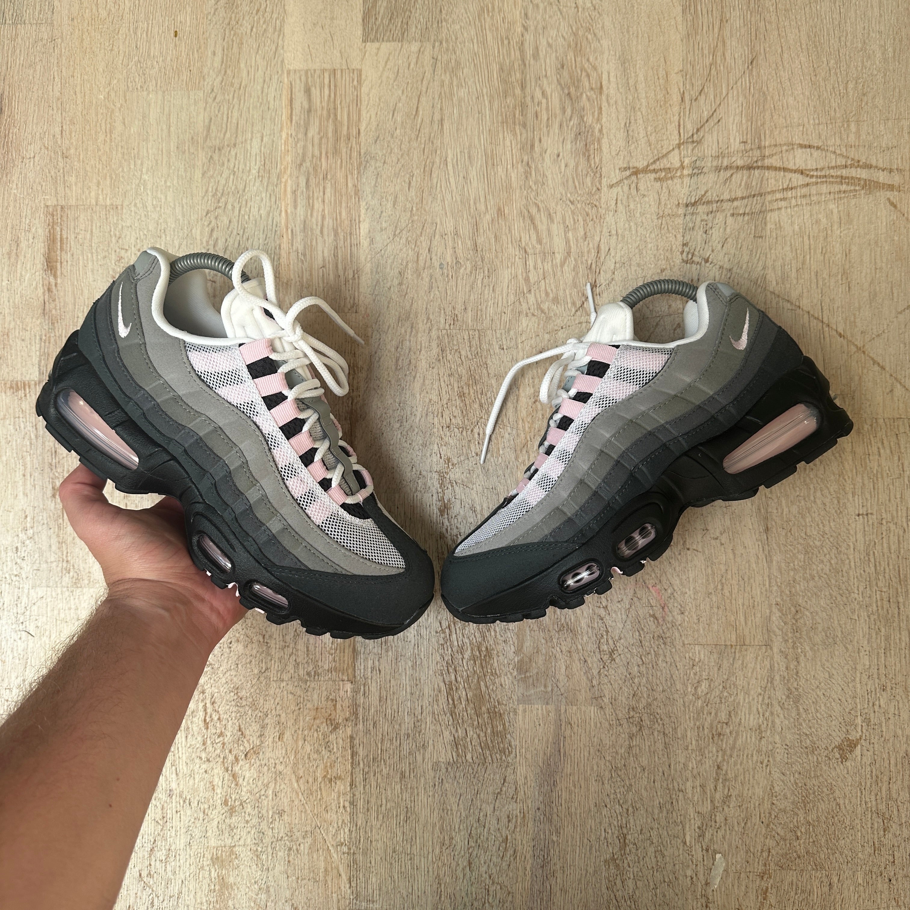 nike air max 95 gunsmoke pink foam