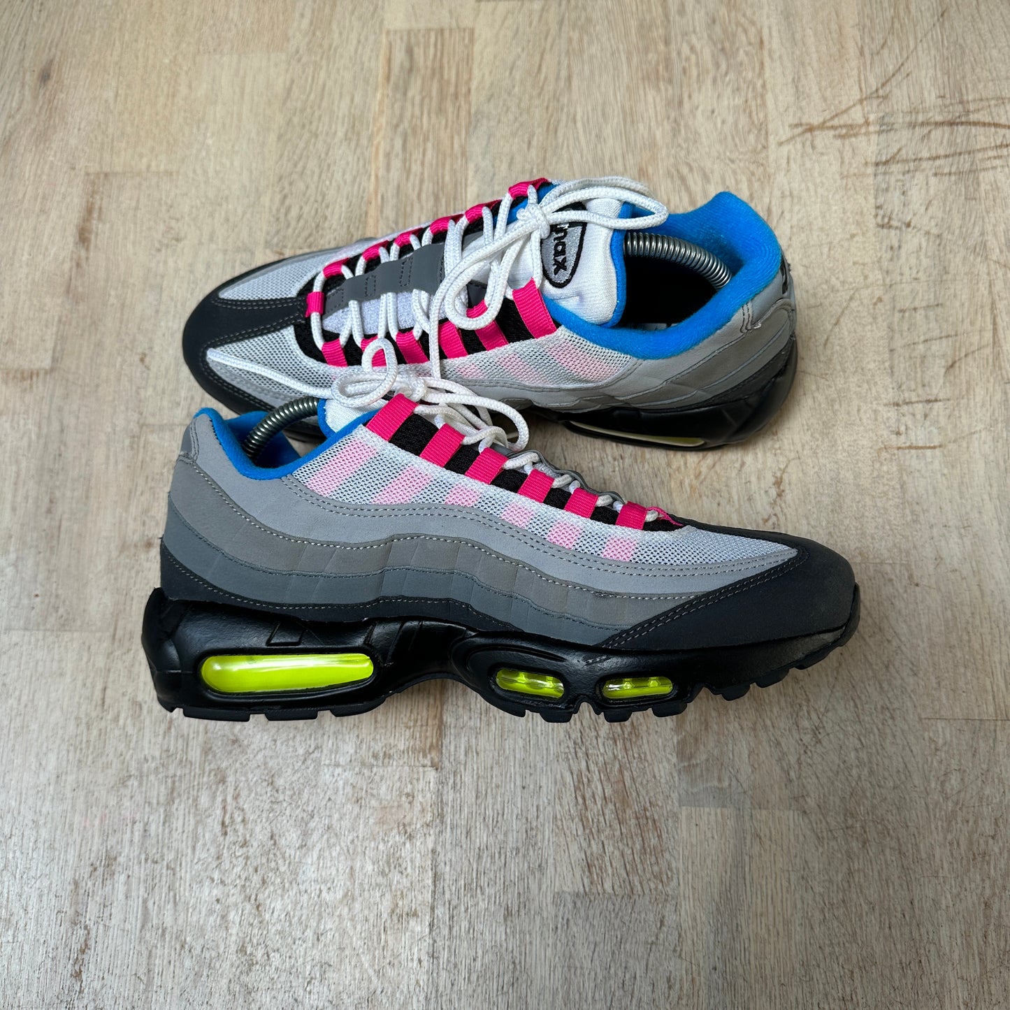 Nike Air Max 95 - Grey / Pink / Neon ID 2015 - UK8