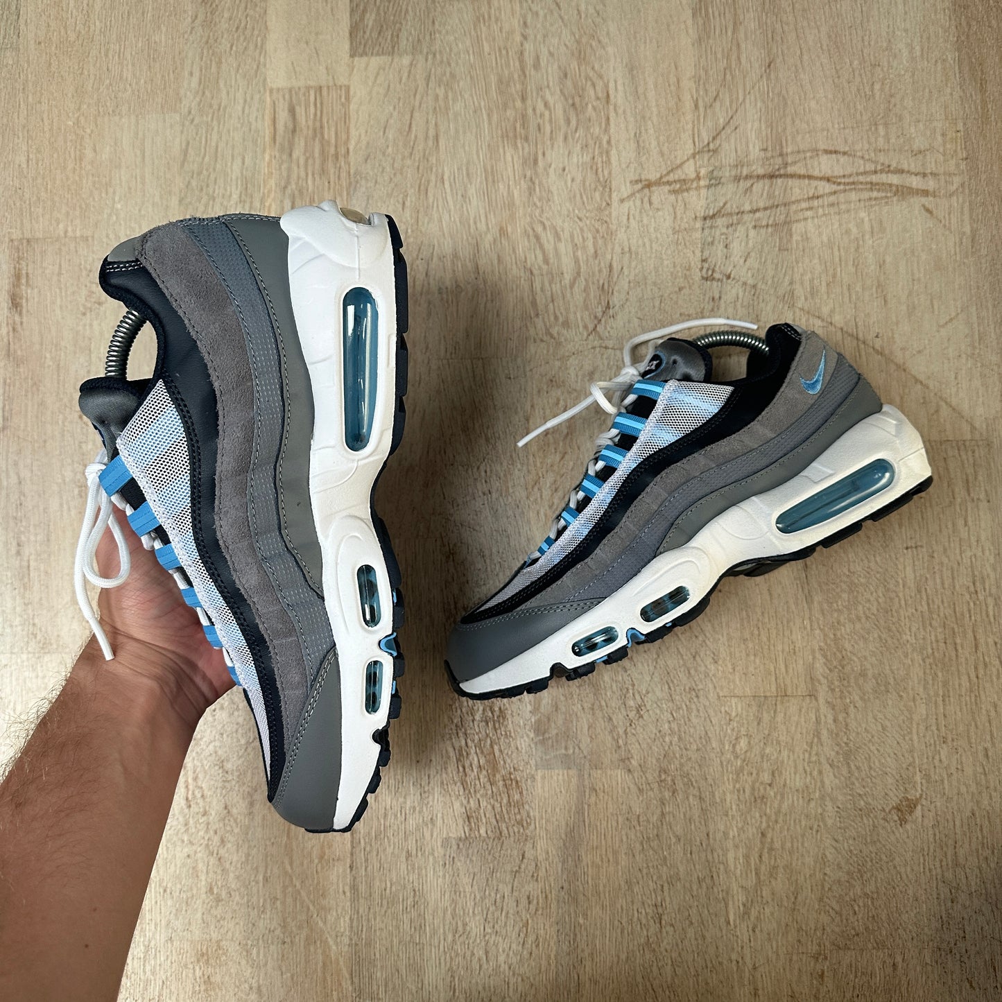 Nike Air Max 95 - Cool Grey / University Blue - UK7