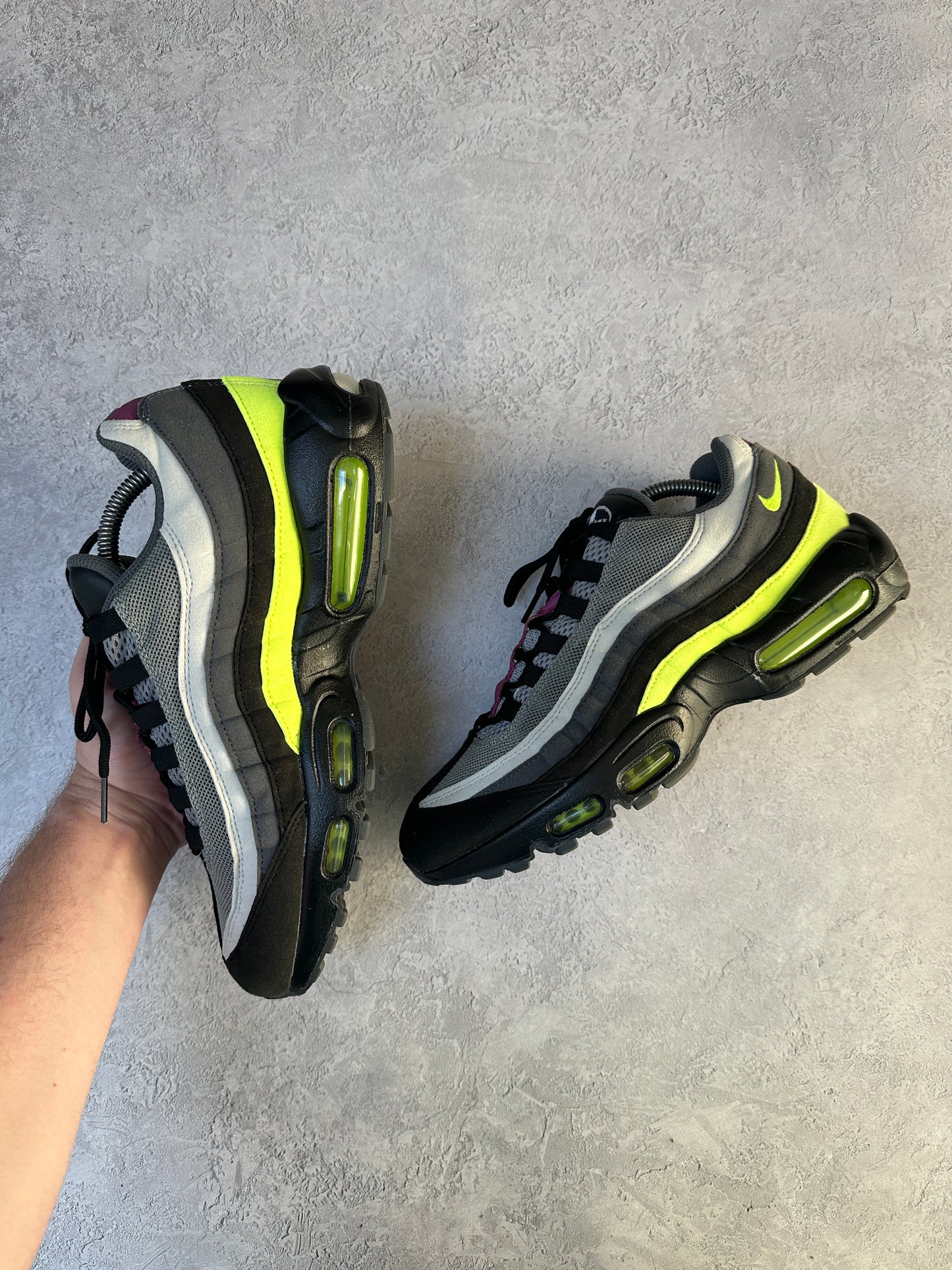 Nike Air Max 95 - 2020 Grey / Neon / Maroon IDs - UK8.5