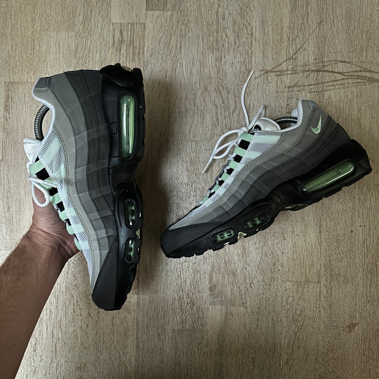 Nike air max 95 white outlet fresh mint granite dust