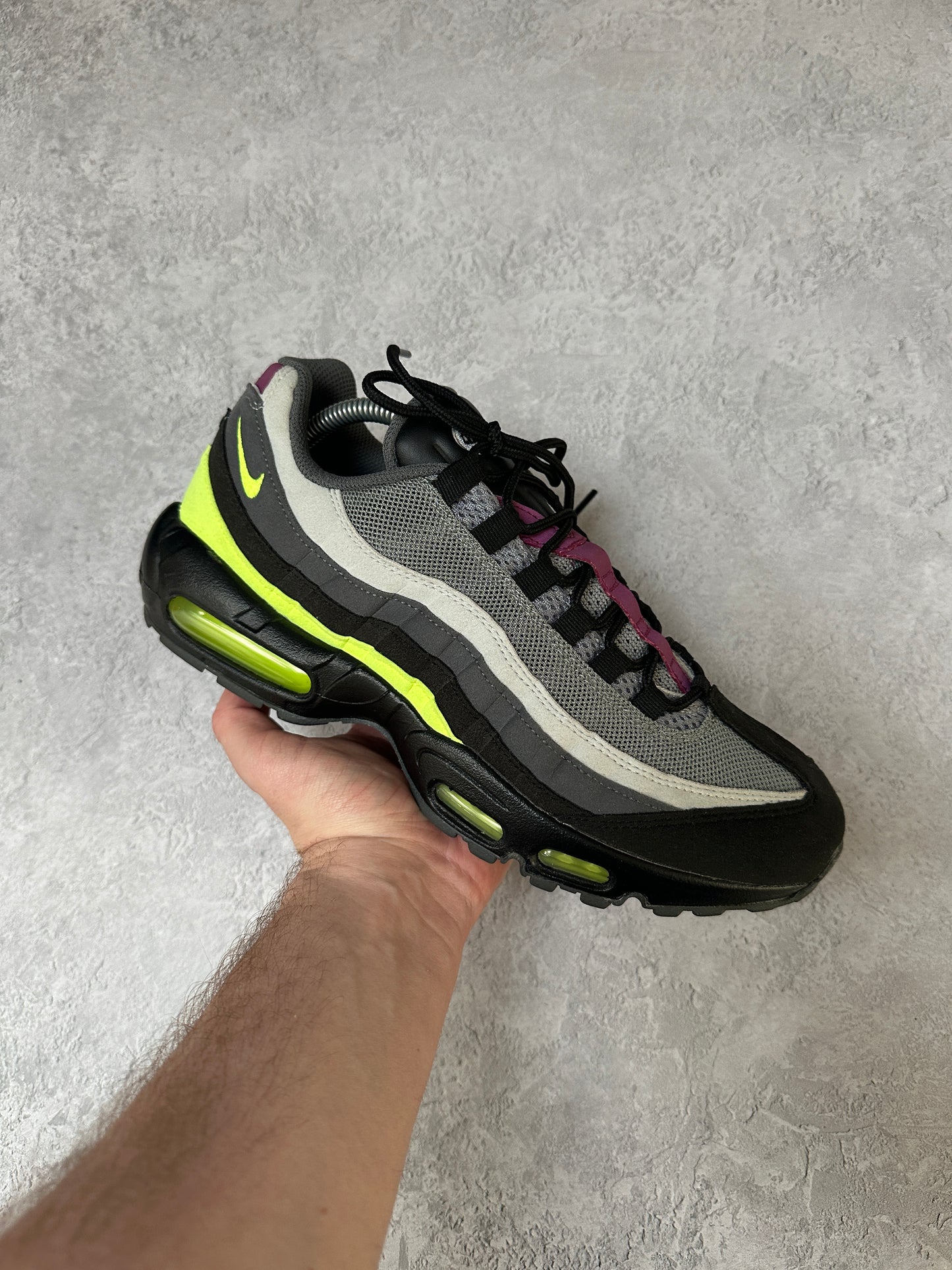Nike Air Max 95 - 2020 Grey / Neon / Maroon IDs - UK8.5