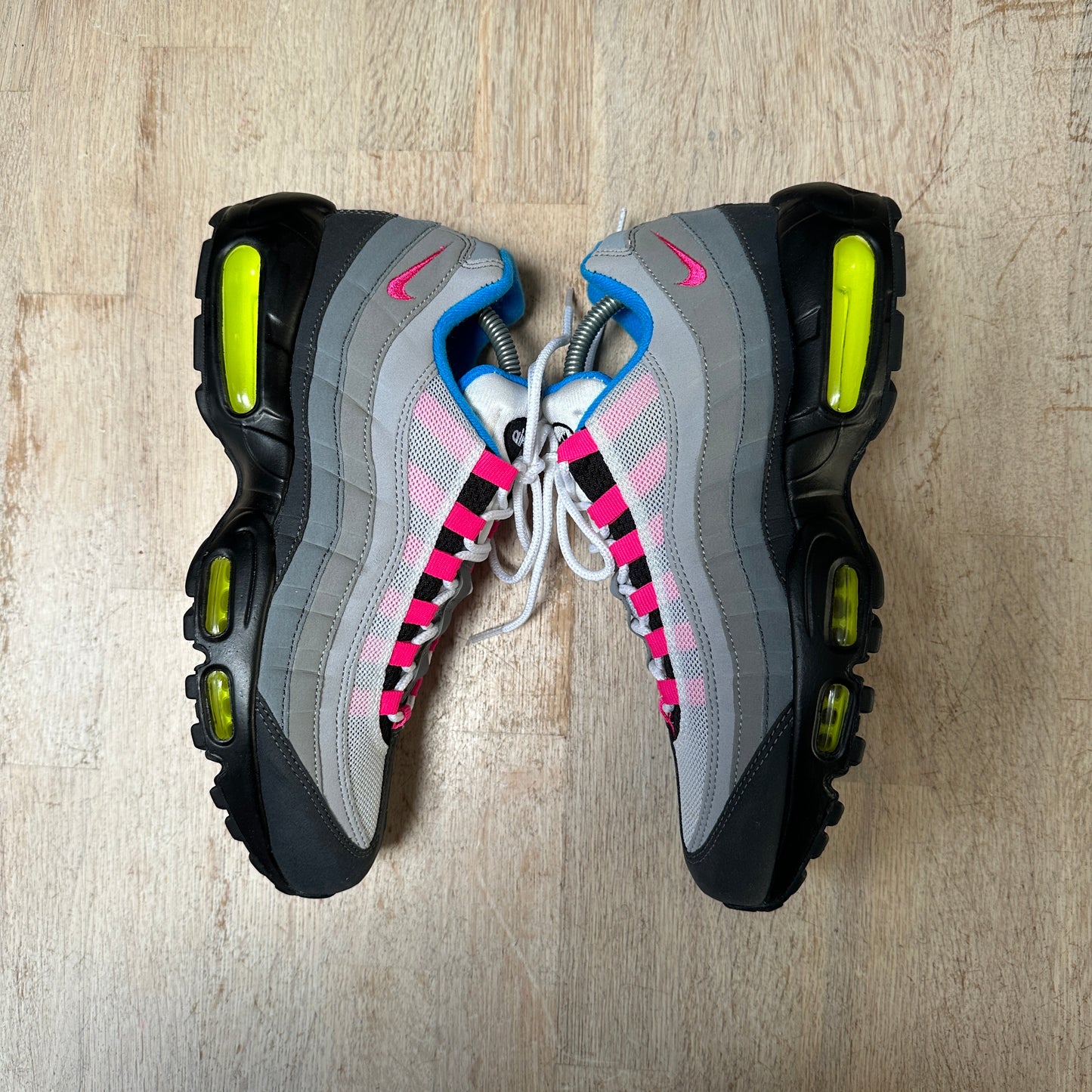 Nike Air Max 95 - Grey / Pink / Neon ID 2015 - UK8